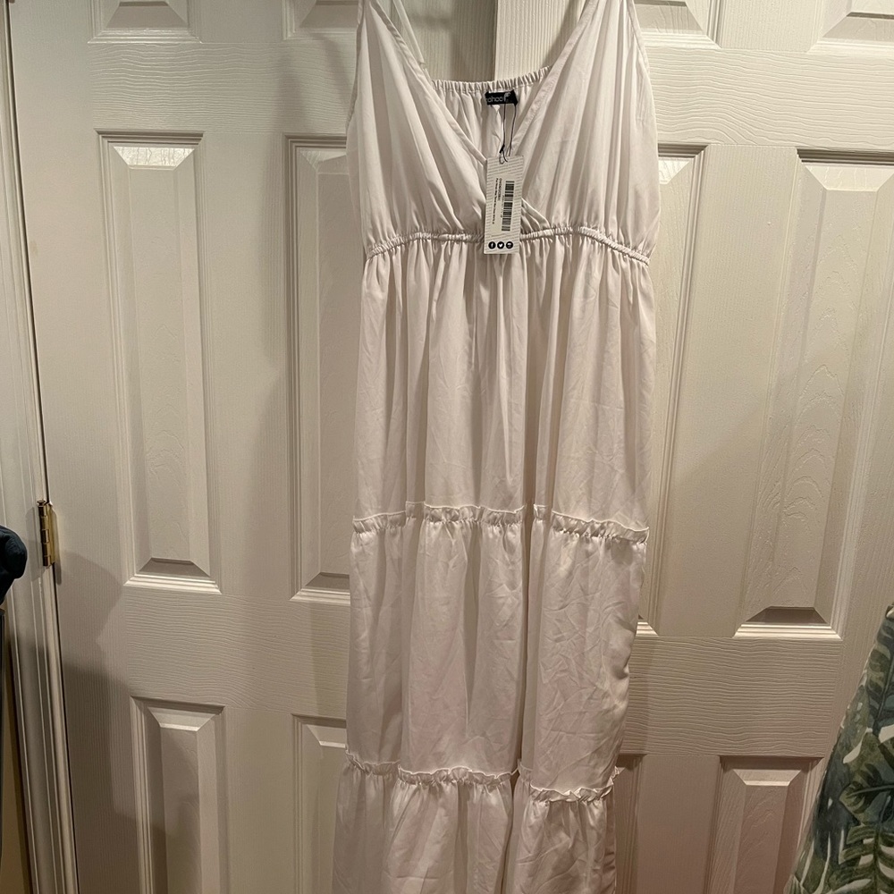 Long white maxi dress